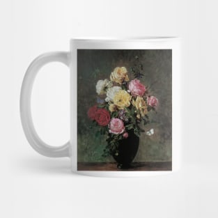 Still Life with Flowers in a Vase by Olaf August Hermansen Mug